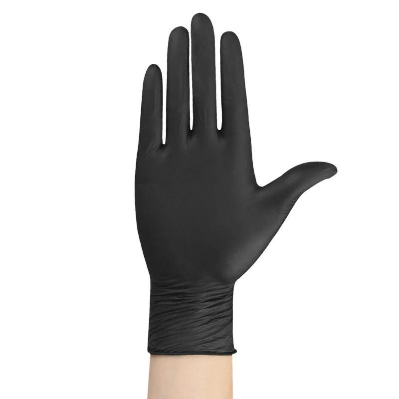 10/20/50/100pcs Black Nitrile Disposable Gloves for Work Latex Free Home Cleanin