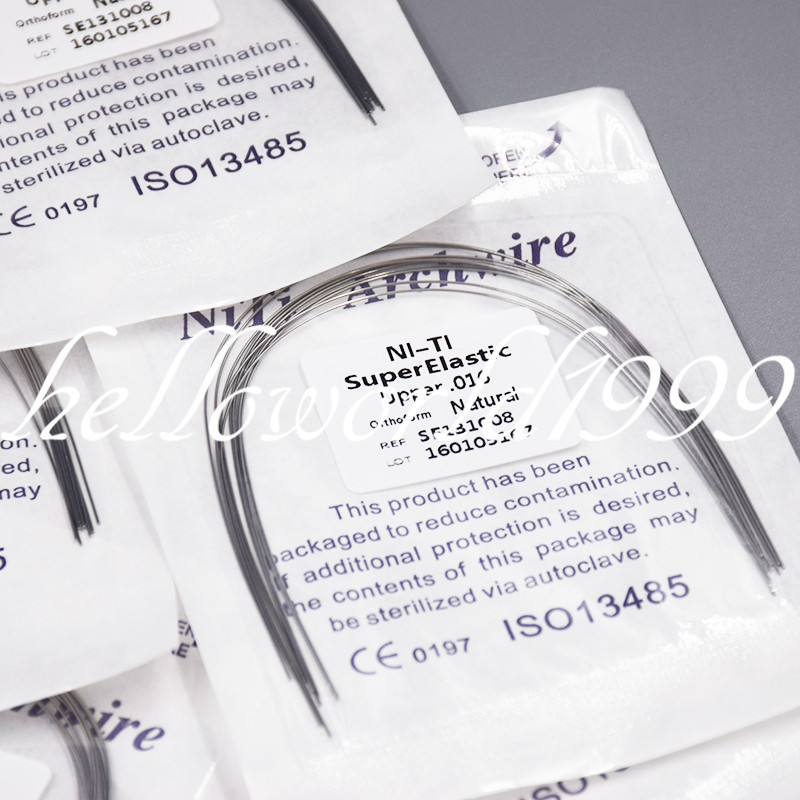 100 Packs Super Elastic Arch Wire Niti Round Ovoid Natural Square 30 Types Opt