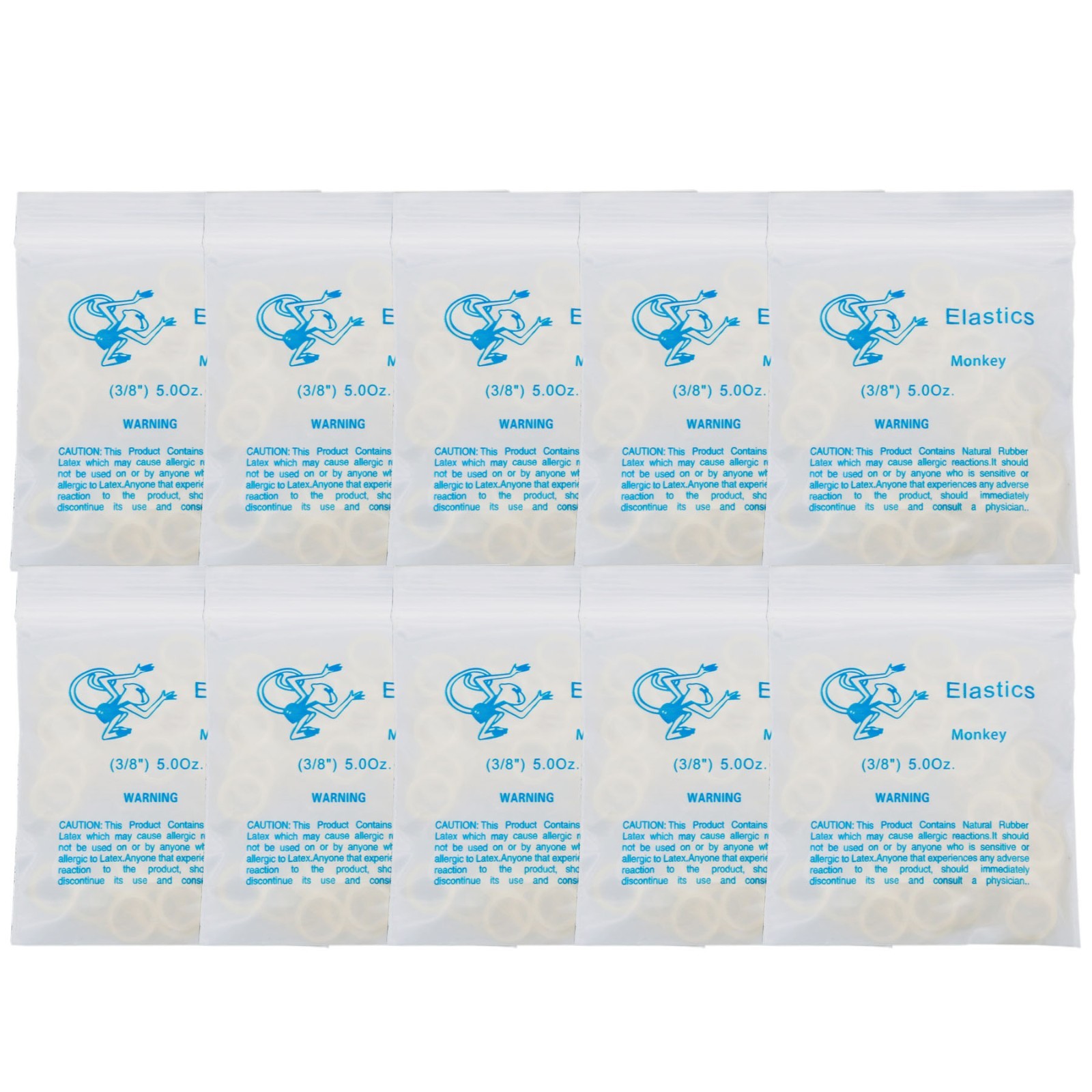 US Dental Orthodontic Rubber Bands Ortho Elastics Latex Brace 15 Size For Choice