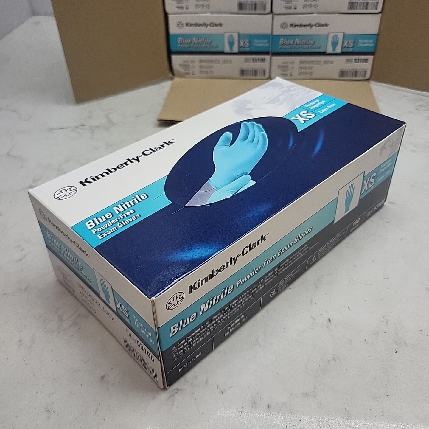 1000 Pack Kimberly Clark 53100 Powder Free Exam Gloves XS Ambidextrous