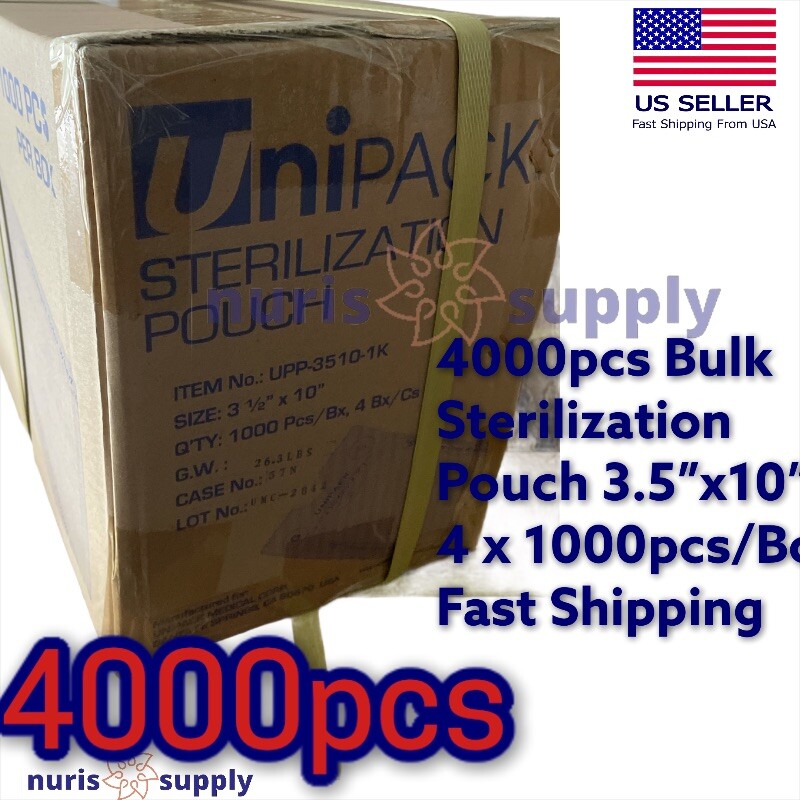 4000pcs/Box 3.5″x10″ Dental Medical Tattoo Sterilization Pouches Self Sealing