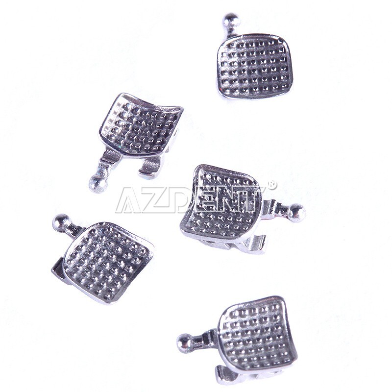 AZDENT Dental Orthodontic Brackets Braces Metal Mini Roth/MBT.022 Hook 3 4 5 USA