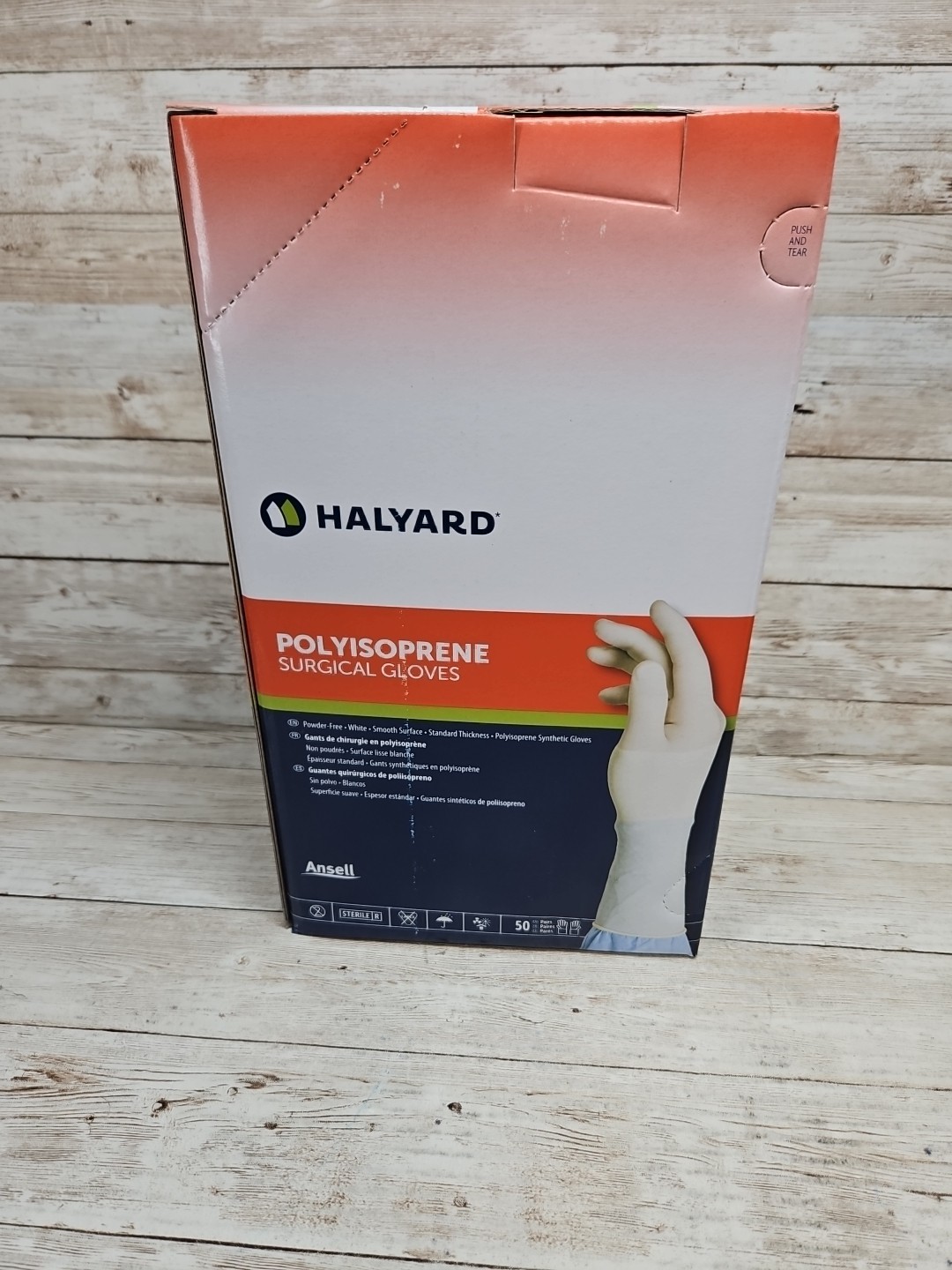 HALYARD Polyisoprene Surgical Gloves *1 Box 50 Pair* Size: 6 *See Date*8-25