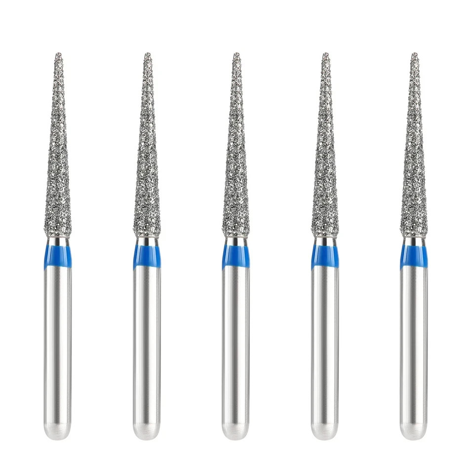5Pcs Dental Diamond Burs Extra Fine Super Coarse Need Shape for High Speed 859