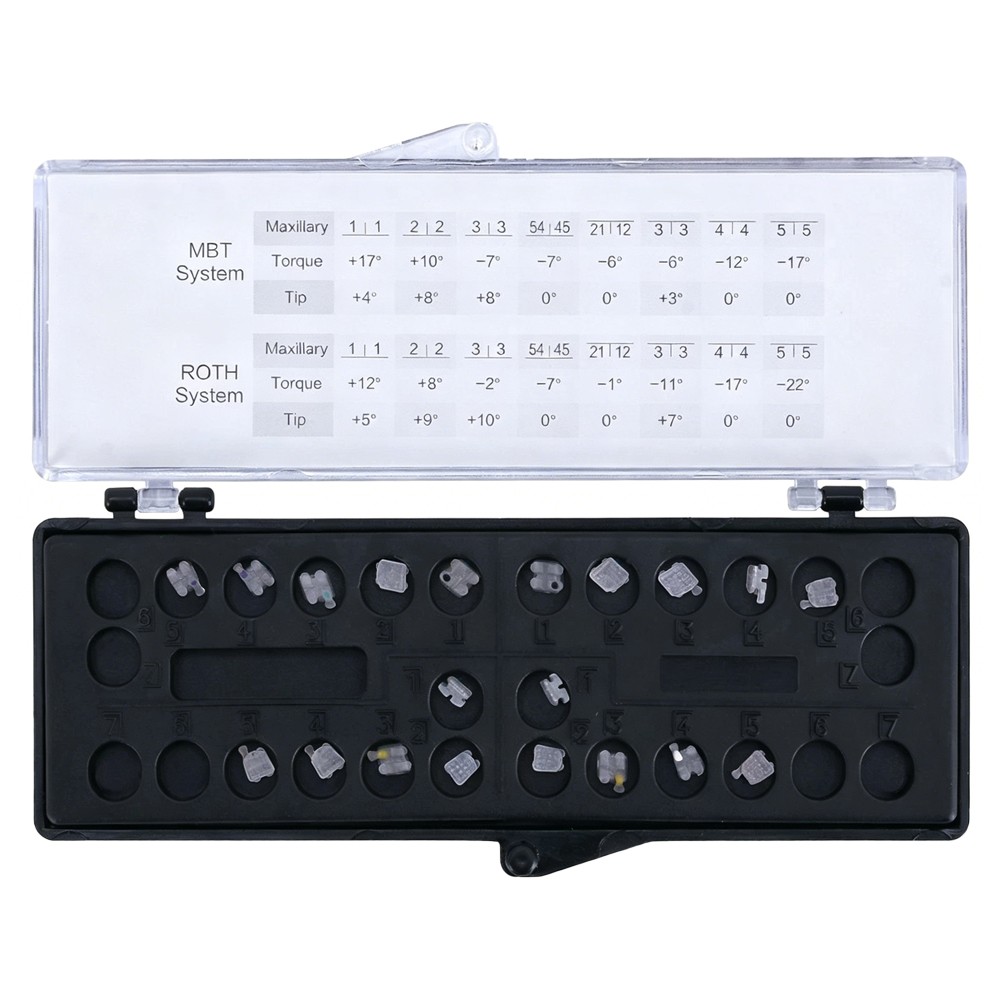 Dental Ortho Clear Bracket Monocrystalline Sapphire /Ceramic Braces Roth MBT 022
