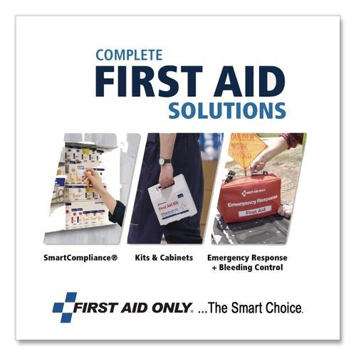 First Aid Only Lightweight Nitrile Gloves, One Size Fits Most, Clear, 2/Box