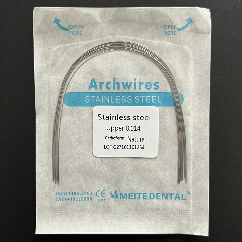 Dental Orthodontic Treatment Stainless Steel Arch Wires Round Natural Form