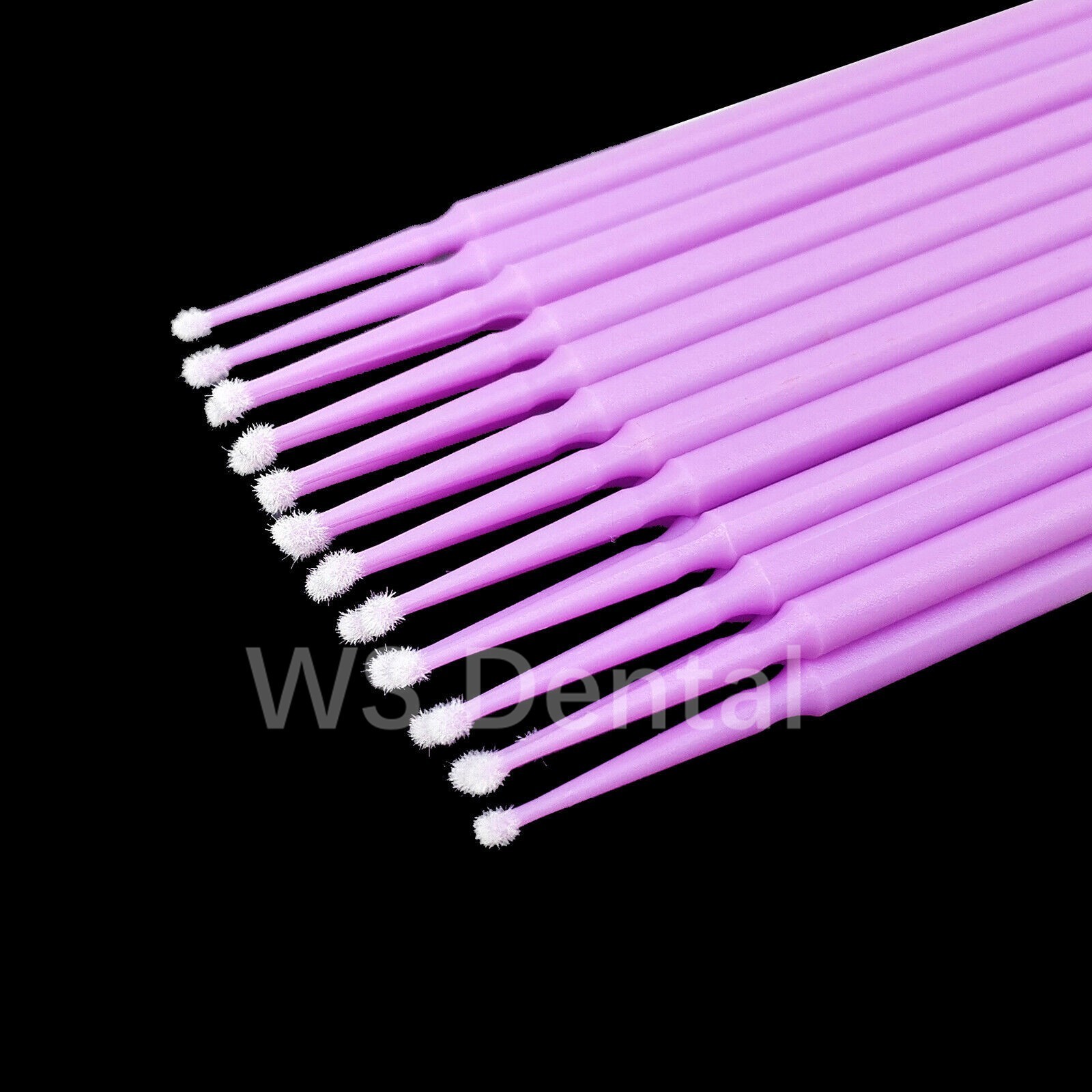 100Pc Dental Micro Applicator Tips Cleaning Brush Disposable Microbrush Bendable