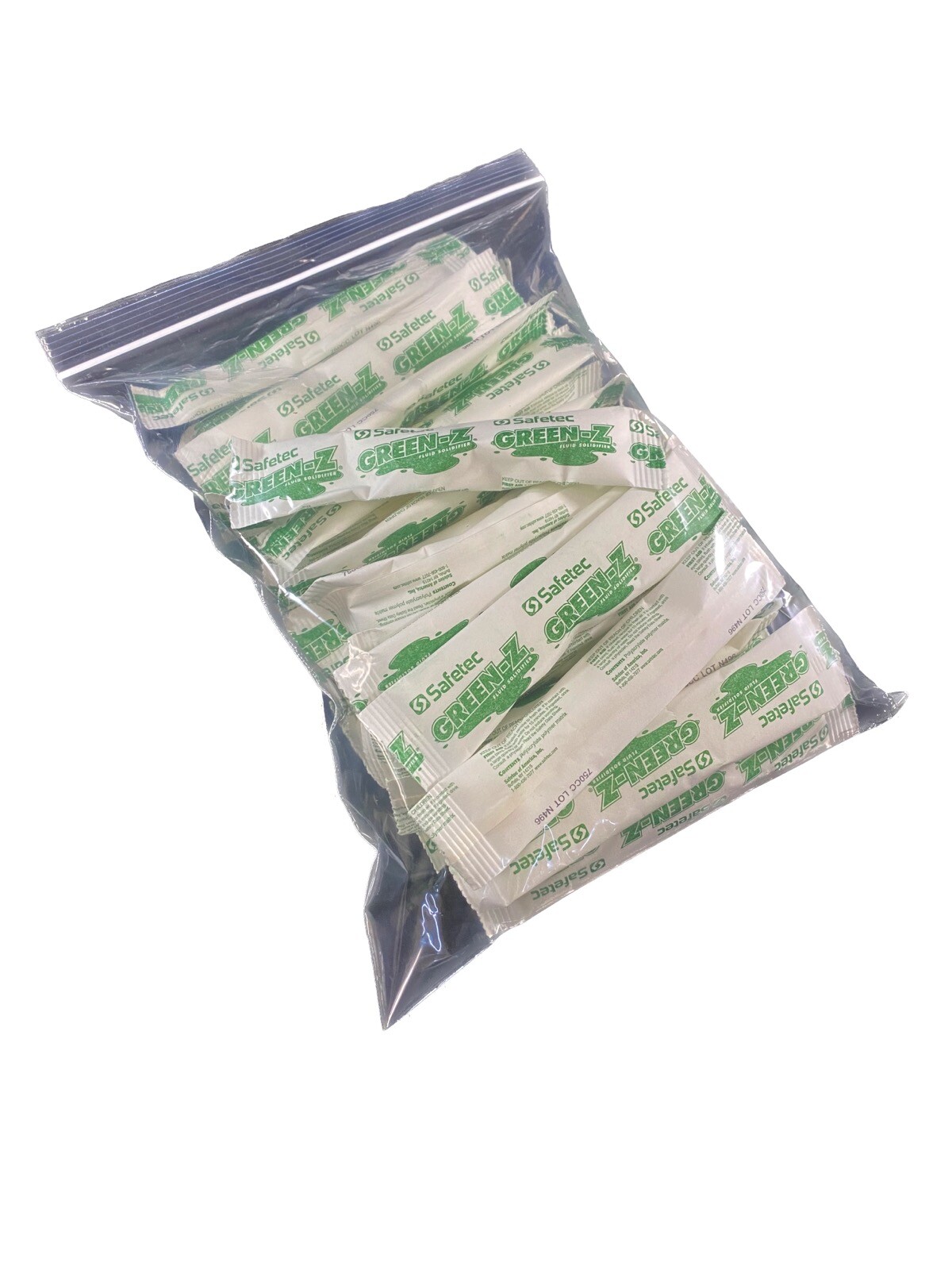 SAFETEC Green-Z Fluid Solidifier Absorbant Powder .8oz/22g Packet 42008 (40/bag)