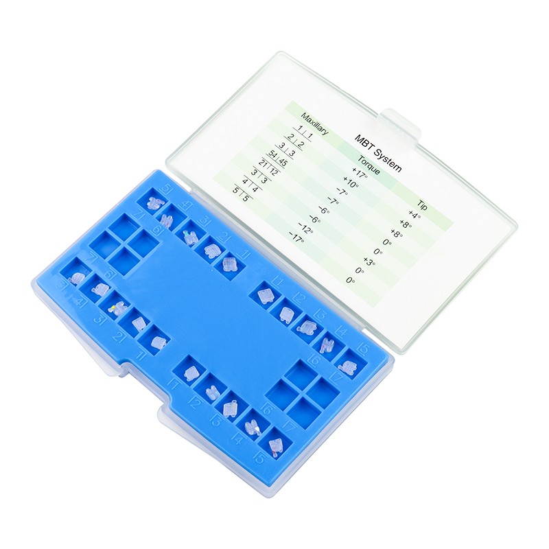 Dental Orthodontic Ceramic Bracket Dental Clear Brace Roth/MBT 345 with Hooks