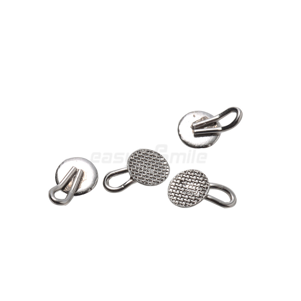 Dental Orthodontic Lingual Buttons Traction Hook Bondable 3mm Round Caplin Hook