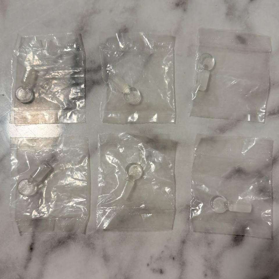 6Pcs Kimax #9 Ground Glass Lab Bottle Stoppers