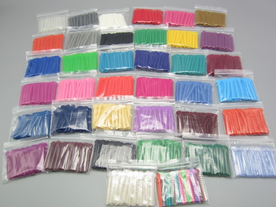 1 bag Dental Orthodontic Elastic Ligature Ties for Brackets Brace Rubber Bands