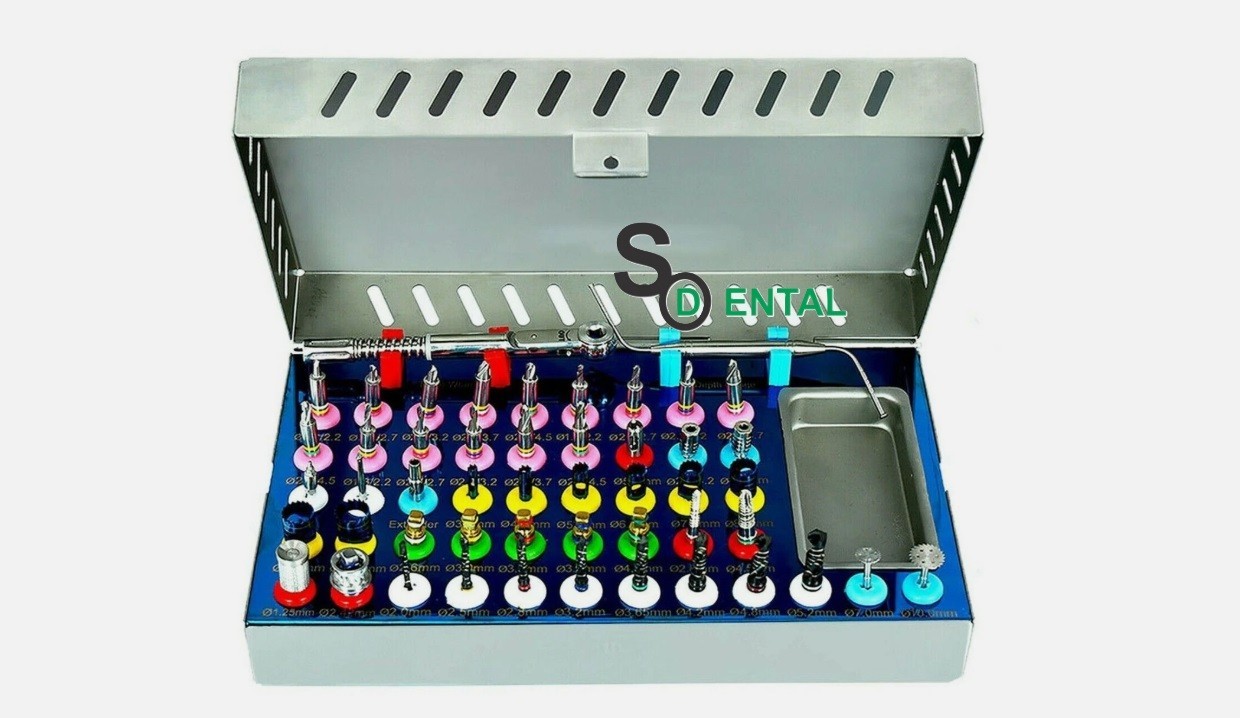 50 Pcs Universal Dental Implant Kit Bone Expander Compression Conical Drills