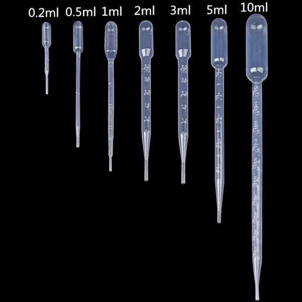 0.2ml – 10ml One-off Plastic Pasteur Transfer Pipettes Chemistry Lab Supply