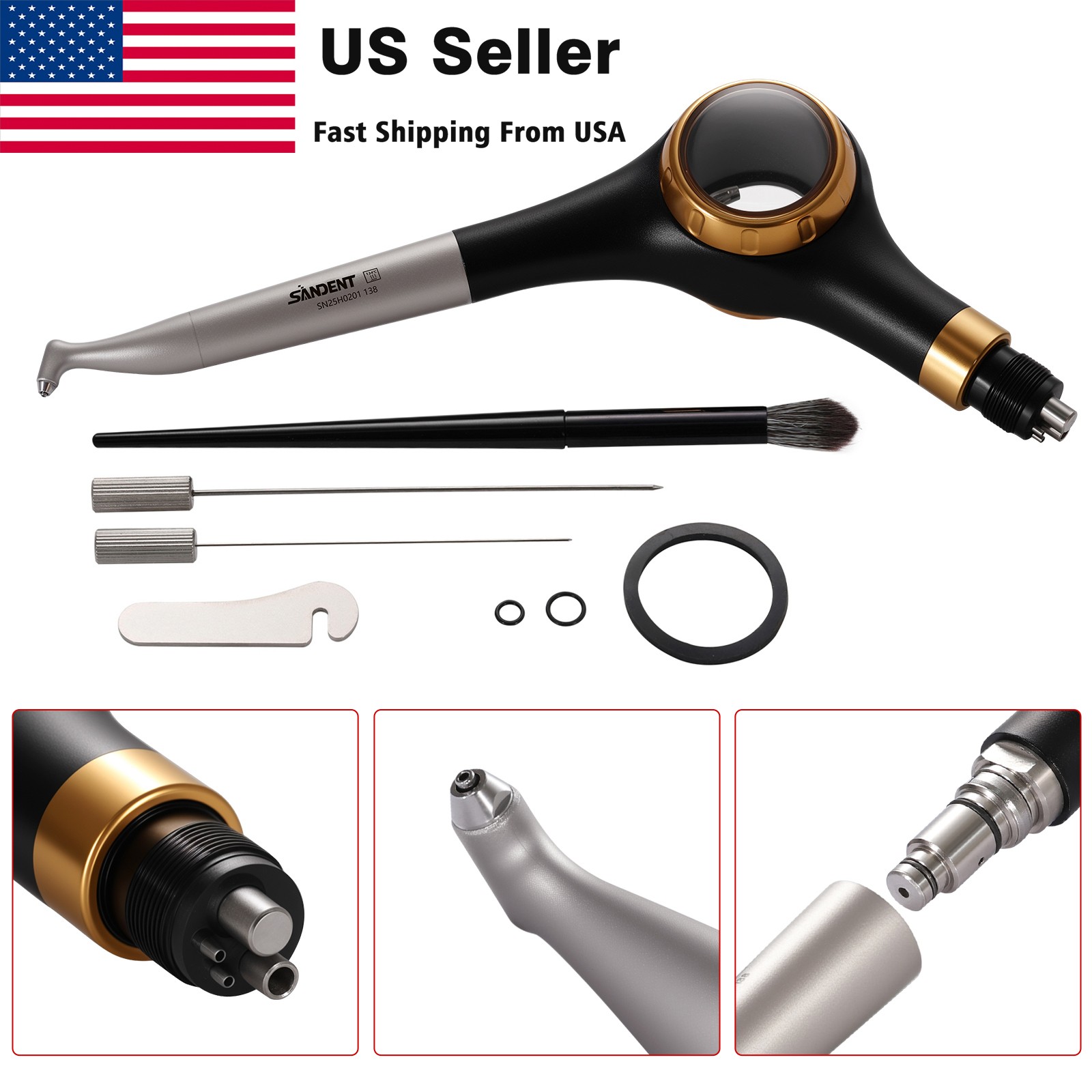 Woodpecker Style Dental Air Polisher AP-H Supragingival Polishing Handpiece