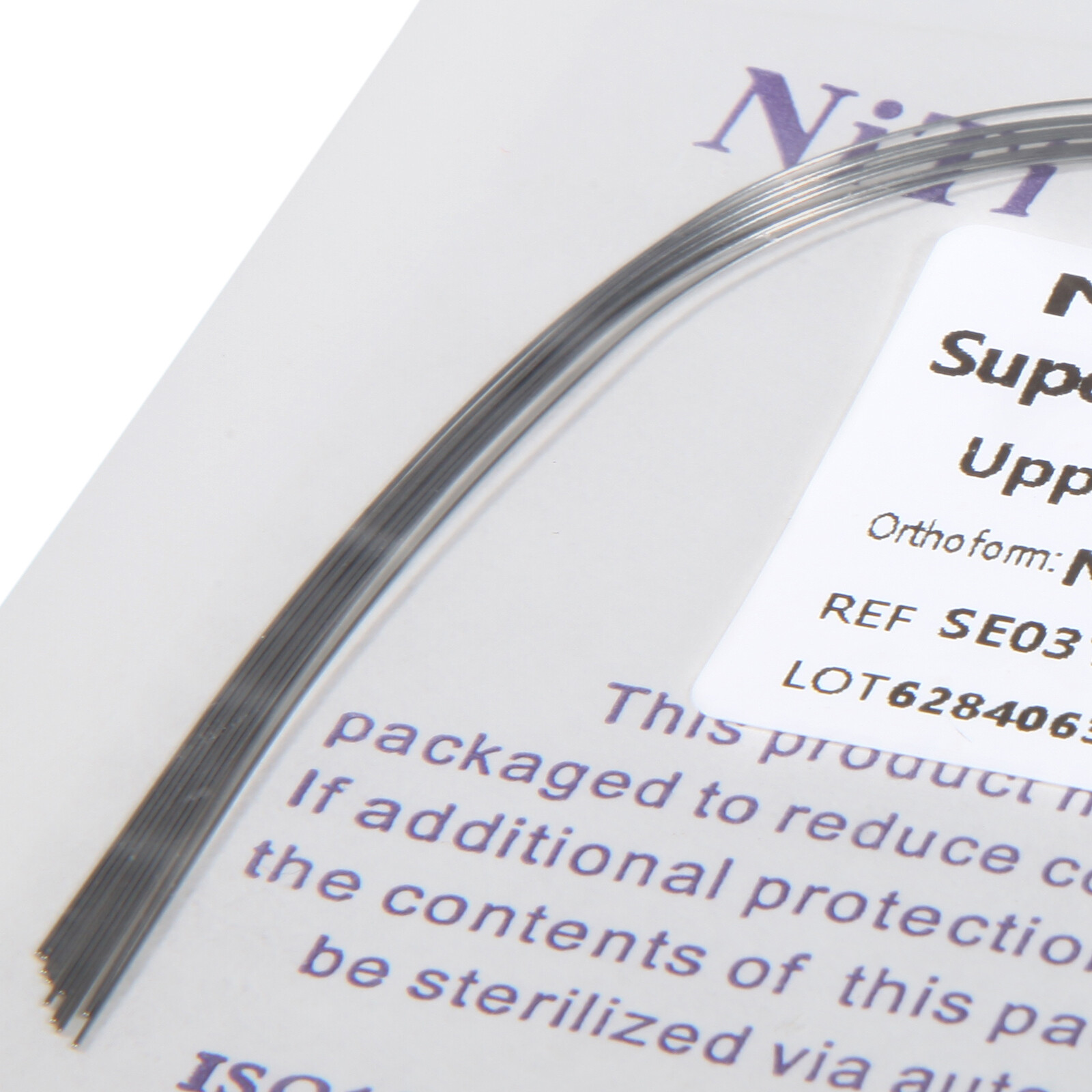 100pcs Dental Orthodontic Arch Wire Round Niti Natural 0.12 Upper Super Elastic