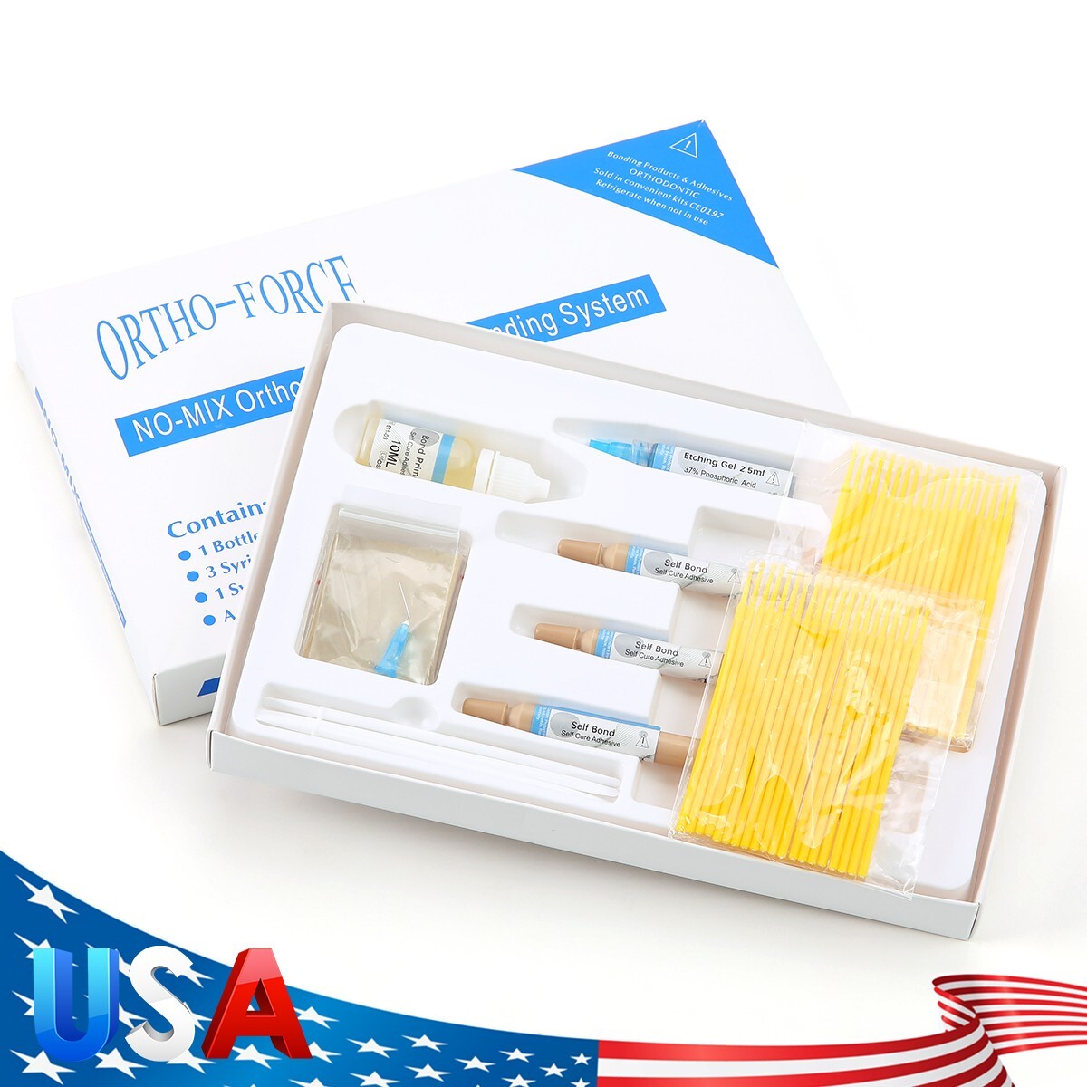 USA Dental No-Mix Orthodontic Direct Bonding System Adhesive Bonding Resin Kit