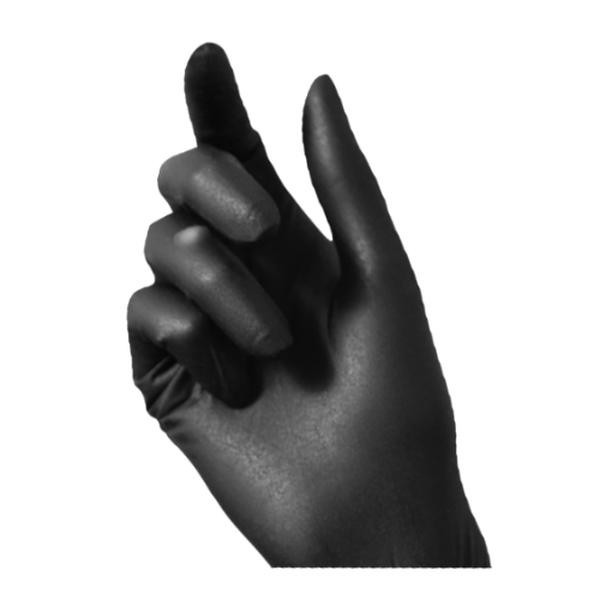 First Glove Black Disposable Nitrile Gloves 3 Mil Latex & Powder Free