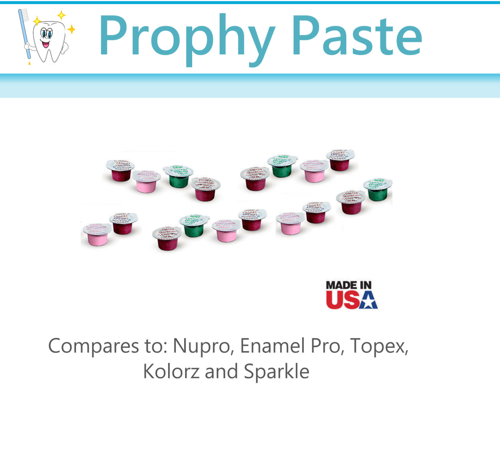 Dental Prophy Paste Upto 400 Cups Prophylaxis Non Splatter Mark3 All Grits