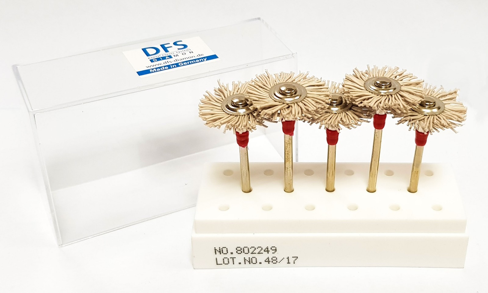 Upofix polisher brush pre polishing movements occlusal DFS Diamon composite Red