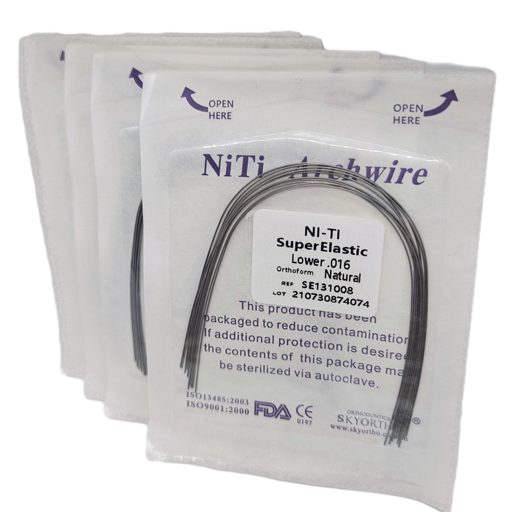 Dental Orthodontic Niti Arch Wire Super Elastic Natural Nature Form Round
