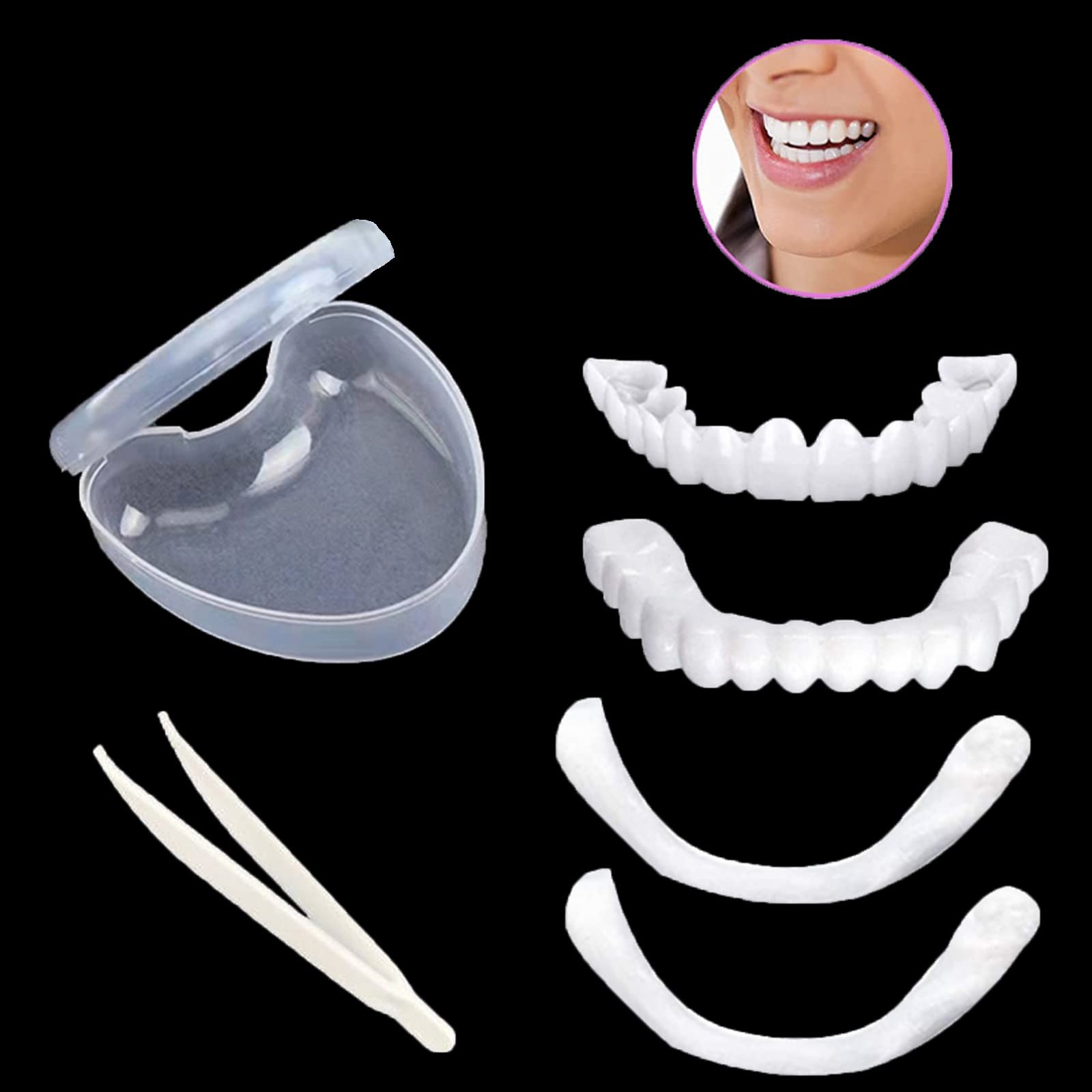 1Set Dentures Veneers Tooth,Dental Care Kits for 1 Count (Pack of 1), white