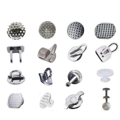 10 Pcs/Bag Orthodontic Dental Bondable Lingual Buttons Round/Rectangular Base
