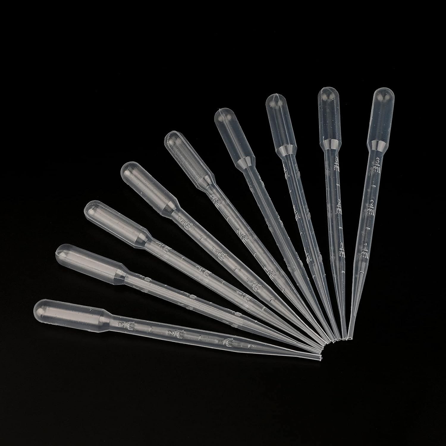 100PCS 3ml Disposable Plastic Pipettes, Essential Oils Graduated Transfer Pip…
