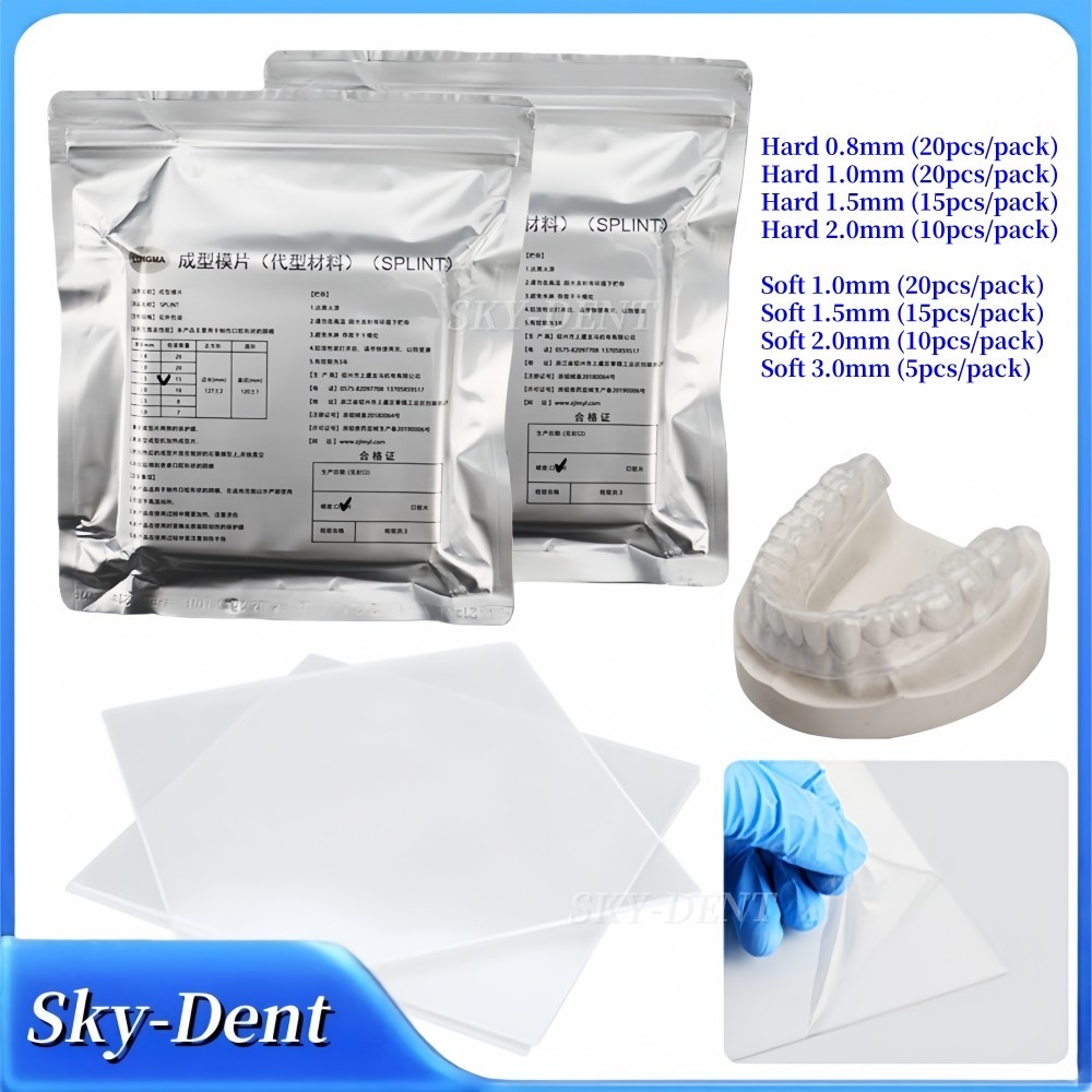 Dental Splint Thermoforming Material Vacuum Forming Sheets Hard Soft 0.8-3.0mm