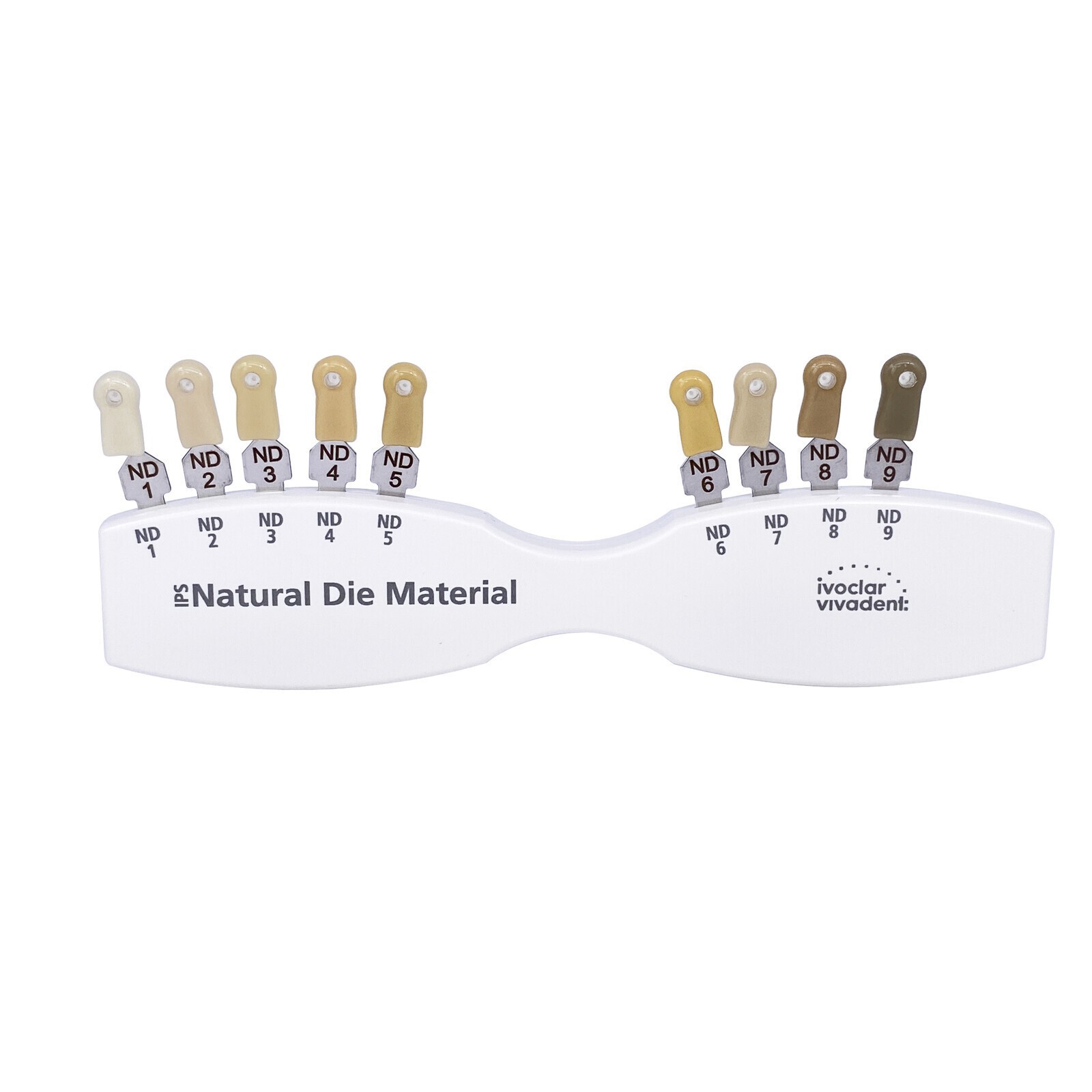 1 Set Dental Shade Guide ND1-9 Abutment 9 Colors IPS Natural Die Material Tooth
