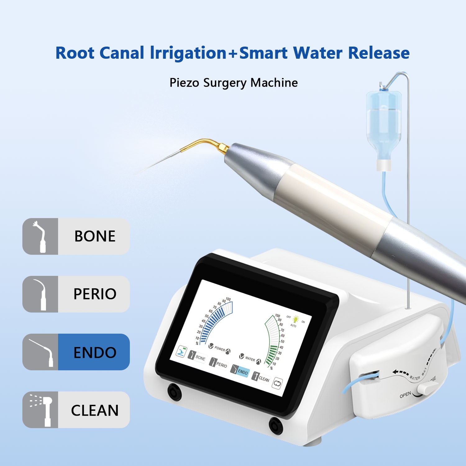 Dental LED Touch Screen Oral Piezosurgery & Electric Implant Motor System