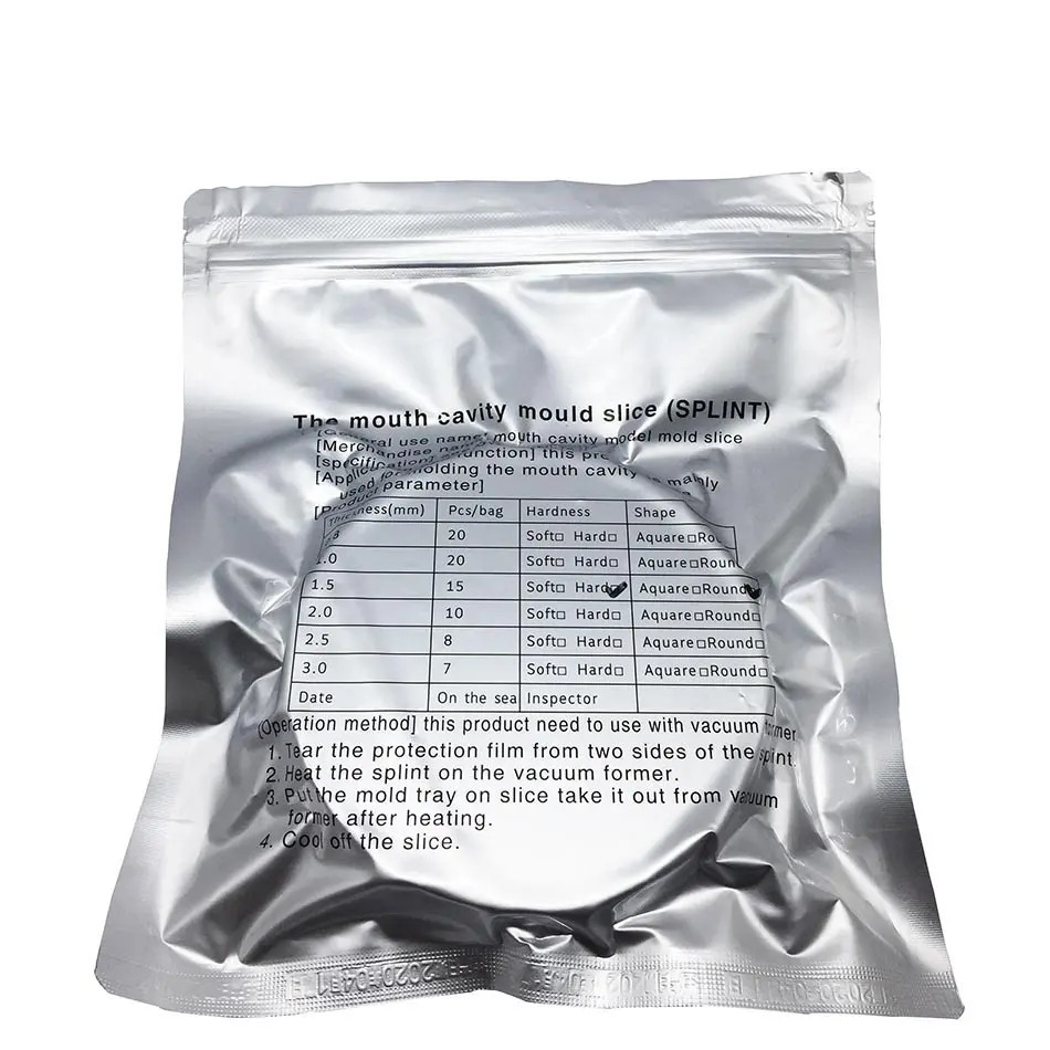 Dental Lab Round Splint Hard 1.5mm Thermoforming Material for Vacuum Forming US