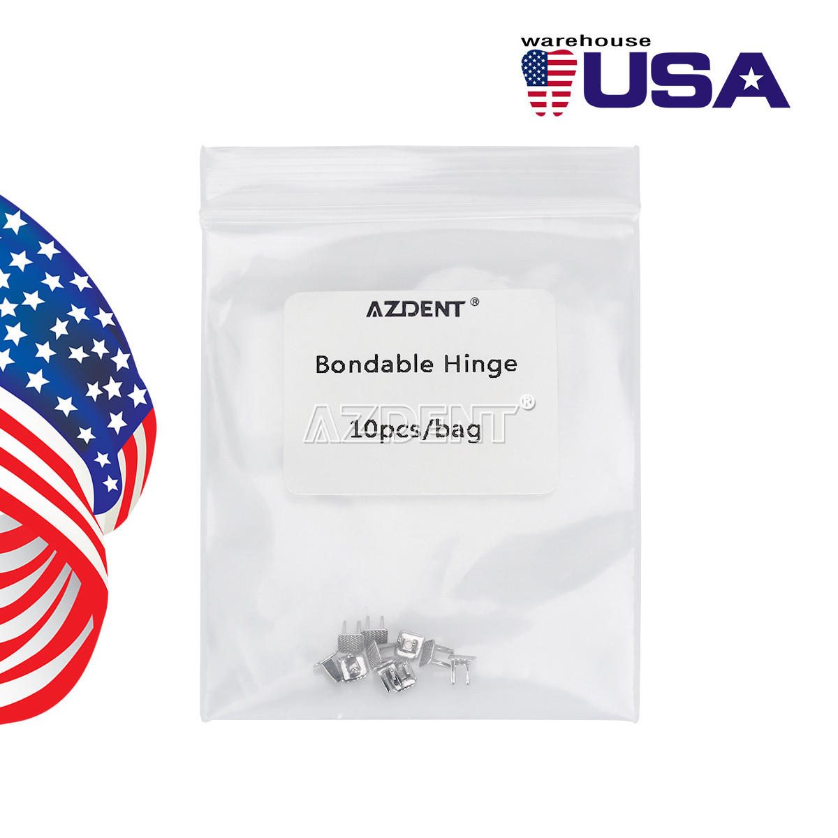 50Pcs Dental Orthodontic Bite Turbos Opener Teeth Tongue Bondable Hinge Button