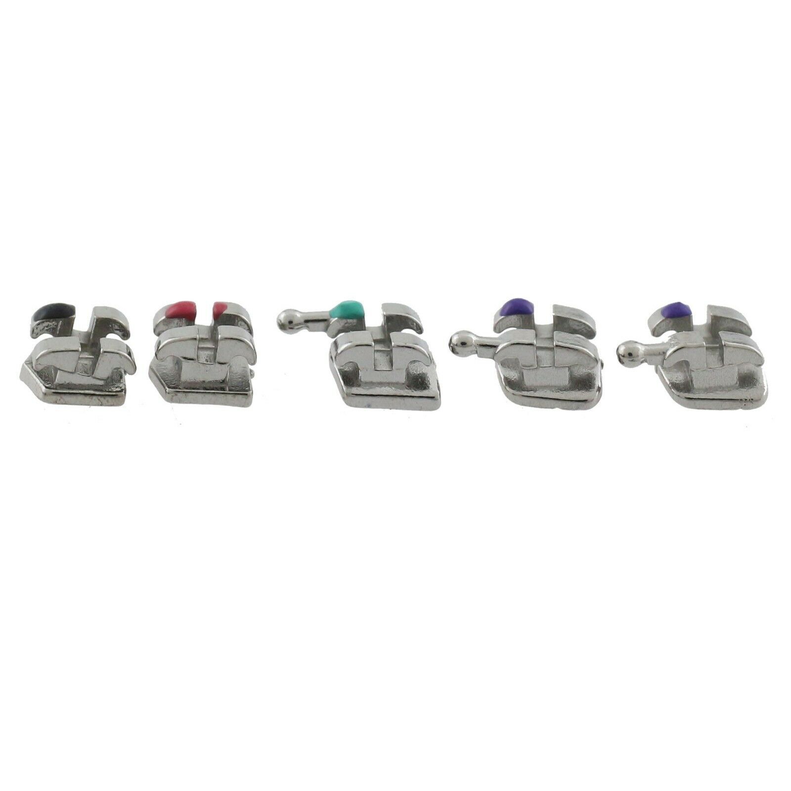 Dental Orthodontic Mini Brackets Metal Braces Roth MBT 022 Hooks on 345 MIM 5-5