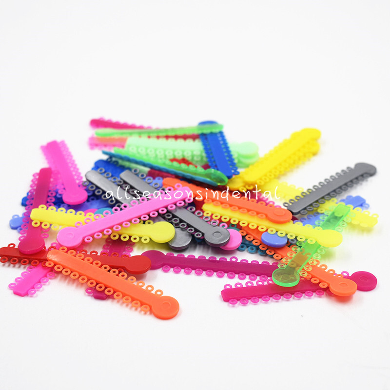 1040 Dental Orthodontic Ligature Ties Elastic Rubber Band Elastomeric Ligaduras
