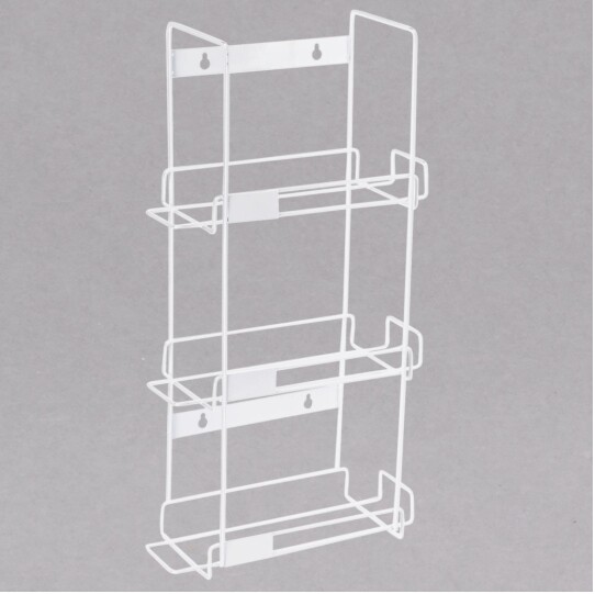 3 Sizes Wire Glove Box Holder Wall-Mount Saves Counter Space White Coated