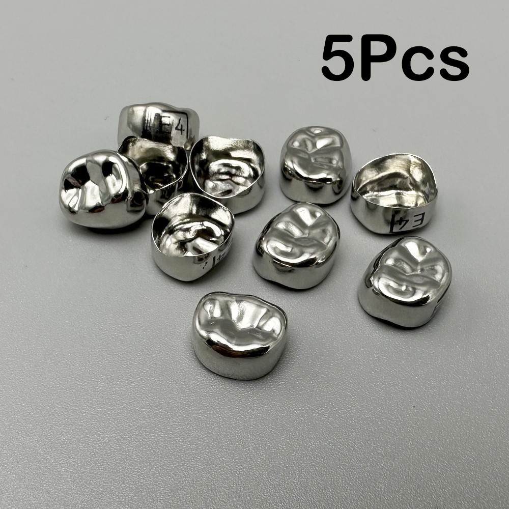 48 sizes Dental Kids Crown Primary Molar Pediatric Crowns Stainless Steel 5pcs