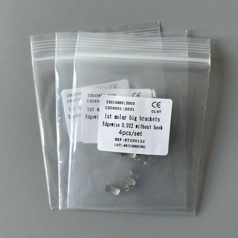10Sets Dental Orthodontic 1st Molar Wide Big Brackets Edgewise 022 Without hooks