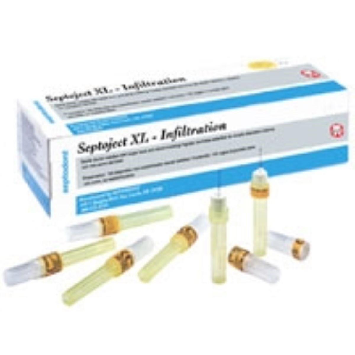 Septodont 01-N1500 Septoject Sterile Dental Needles 27 Gauge , Short, 100/Bx