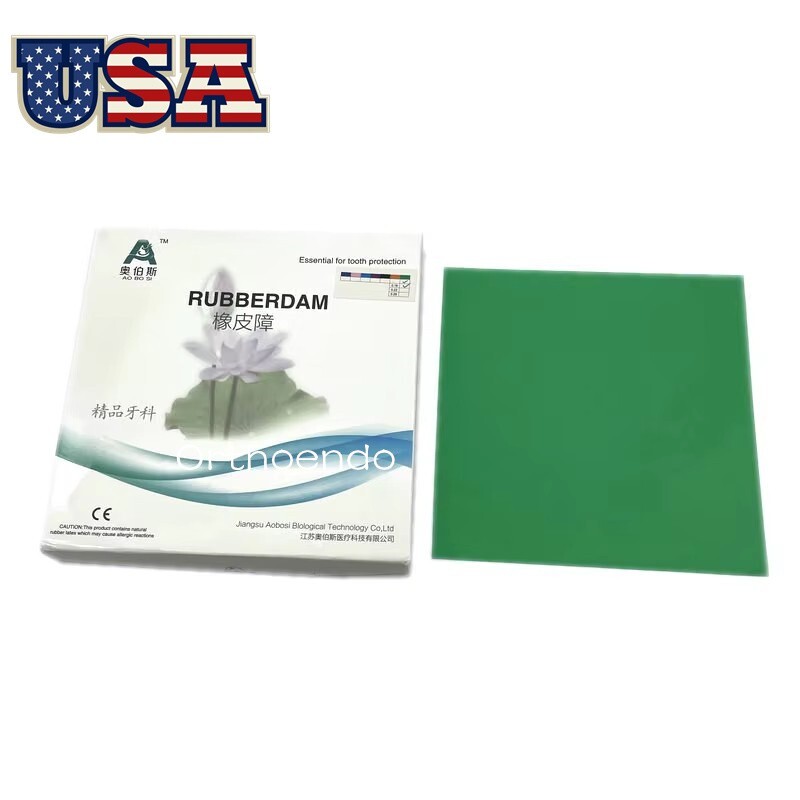 Rubber Dam Starter Kit w Frame Punch Clamps Dental Orthodontic Rubber Dam Sheets