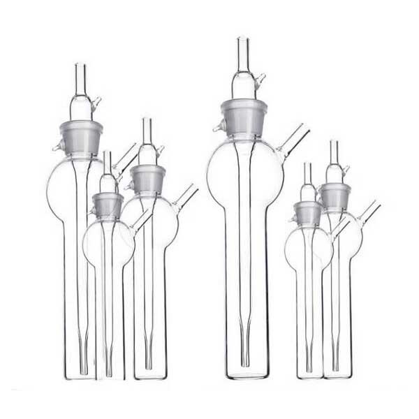 10-250ml Glass Ball-shape Gas Sampling Tube Gas Collecting Bottle Lab Supply