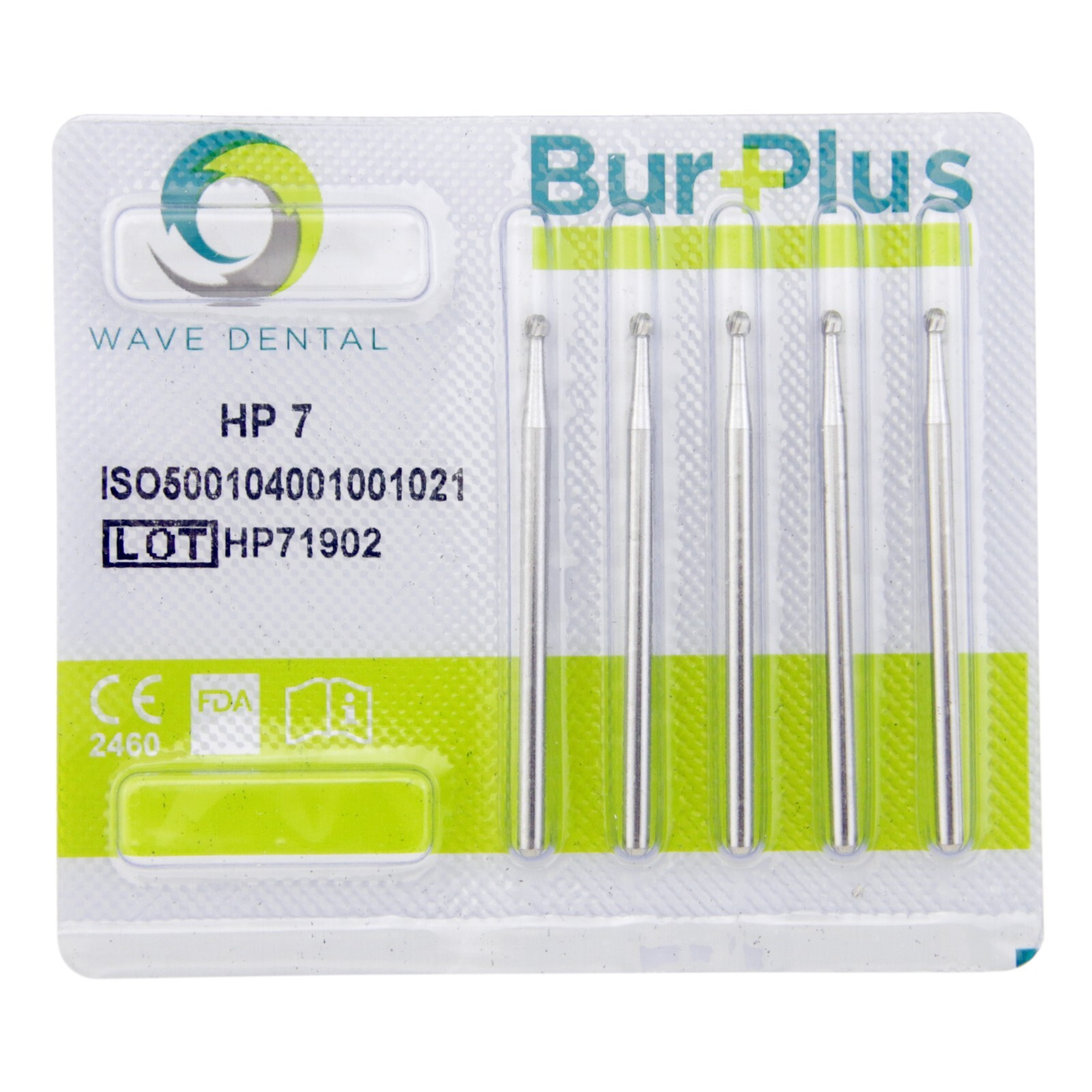 Wave Dental Surgical Straight Handpiece Bur HP Shank 44.5mm Round Taper Fissure