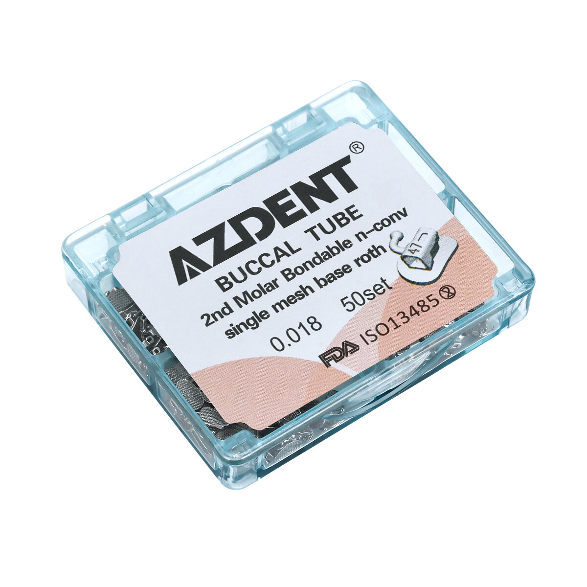 Tubos Bucales Adhesivos de Ortodoncia Dental Roth MBT 0.022/0.018 1º/2º Molar