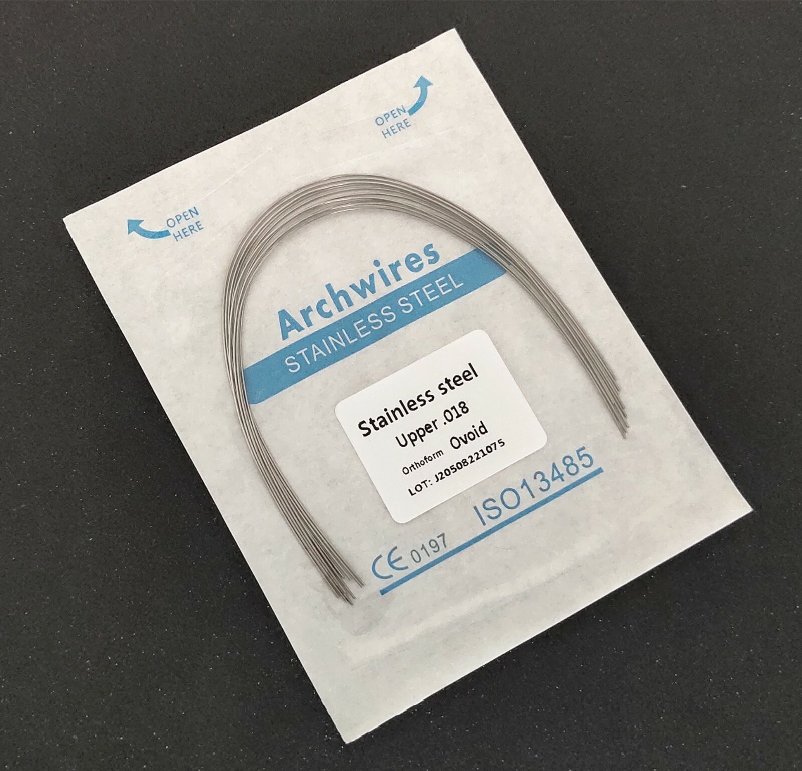 100 Pieces Dental Stainless Steel Round Arch Wire Orthodontic Arcs Ovoid Form