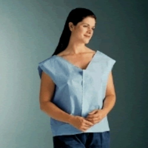*100-Pieces* Graham Medical “30 x 21” Exam Cape Tissue/Poly/Tissue Blue 204