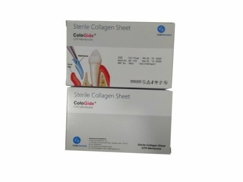 Dental COLO GIDE Sterile Collagen Sheet GTR Membrane – SIZES & PACKS AVAILBLE