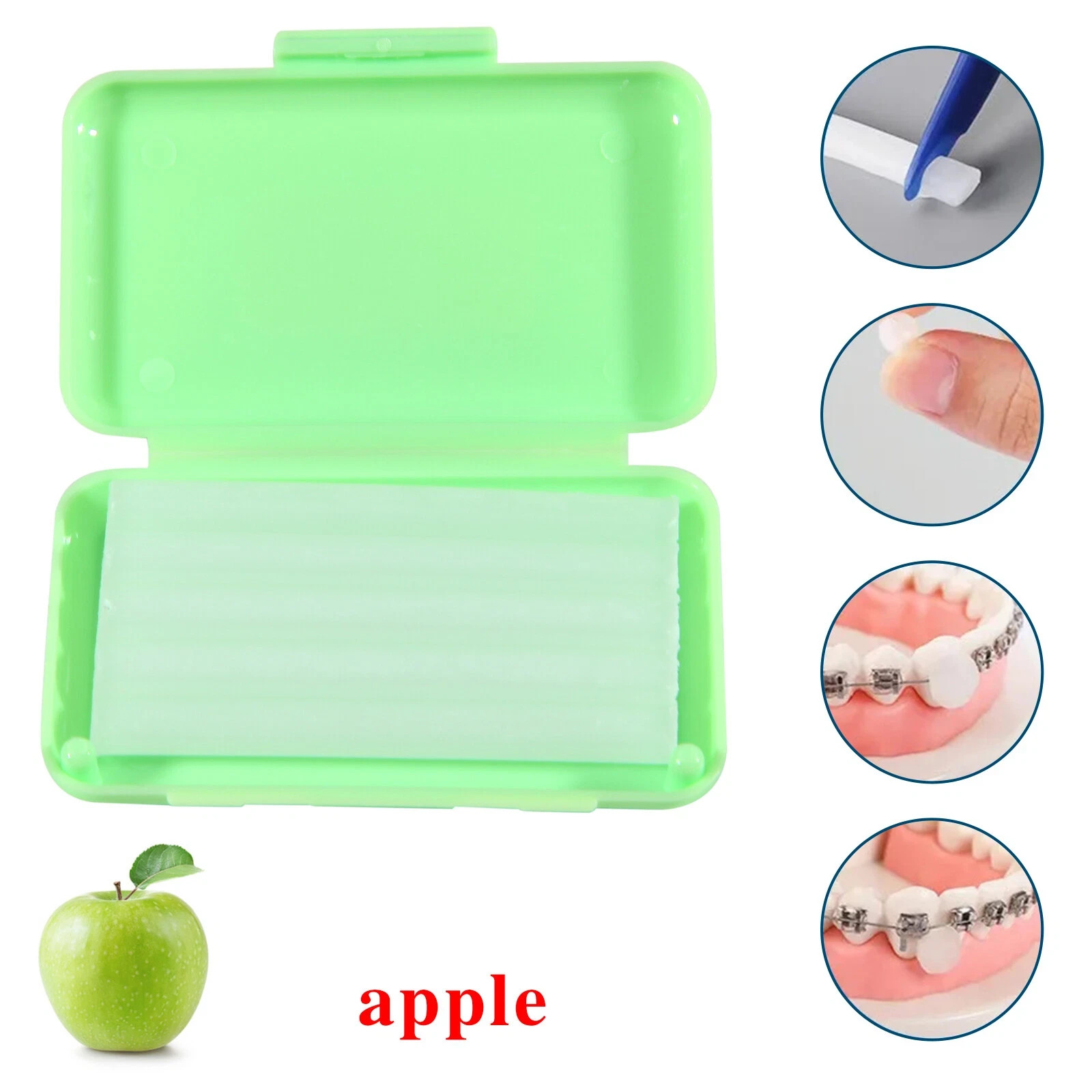 cera de ortodoncia orthodontic wax ortho braces Irritation Dental Relief 5/box