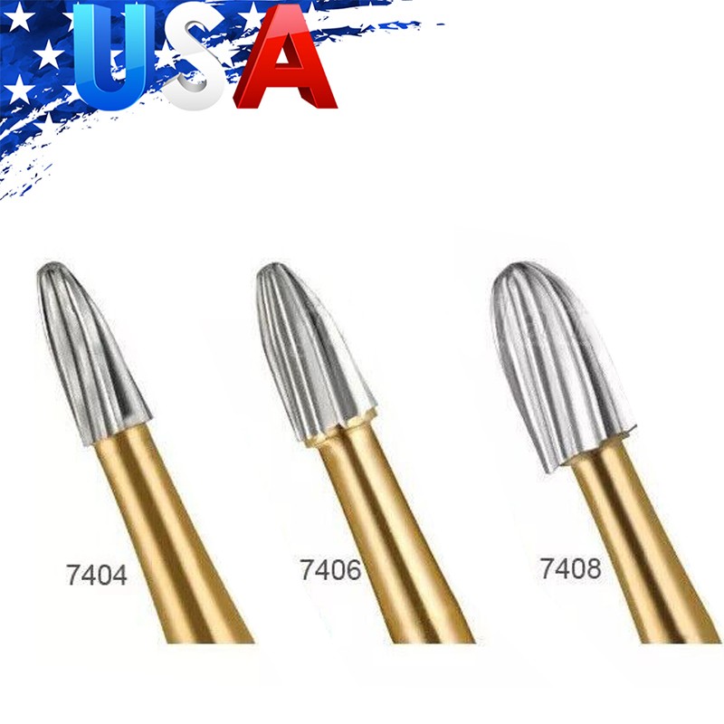 Dental Tungsten Carbide Bur Trimming & Finishing Egg Football FG7404/7406/7408