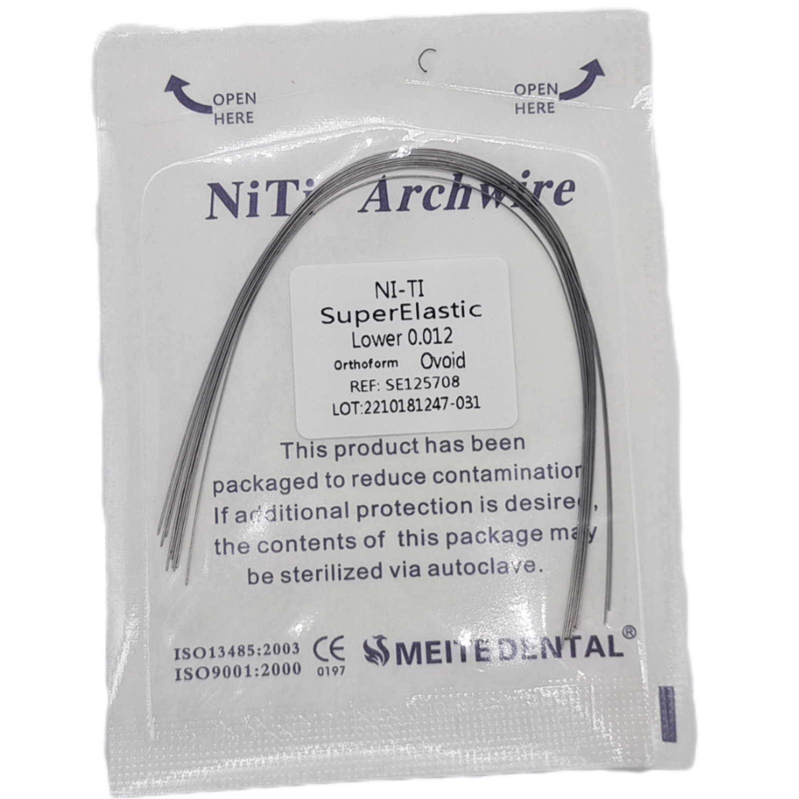 Dental Orthodontic Brackets Braces /Supper Elastic Niti Arch Wires